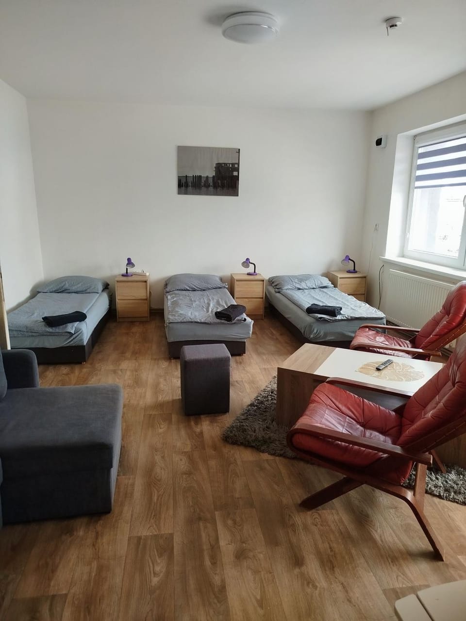Bed, Living room, Bedroom
