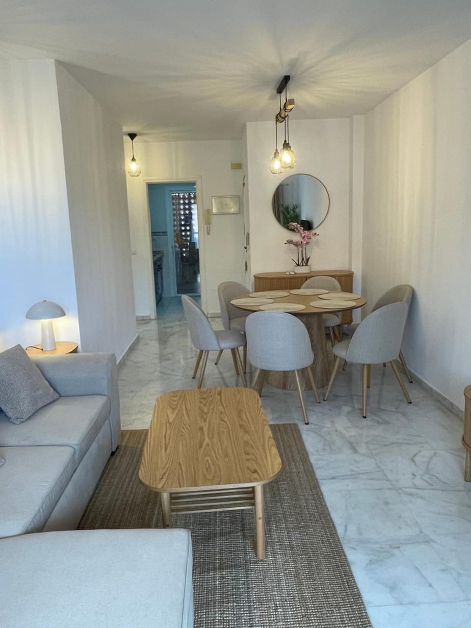 Living room, Dining area, air conditioner