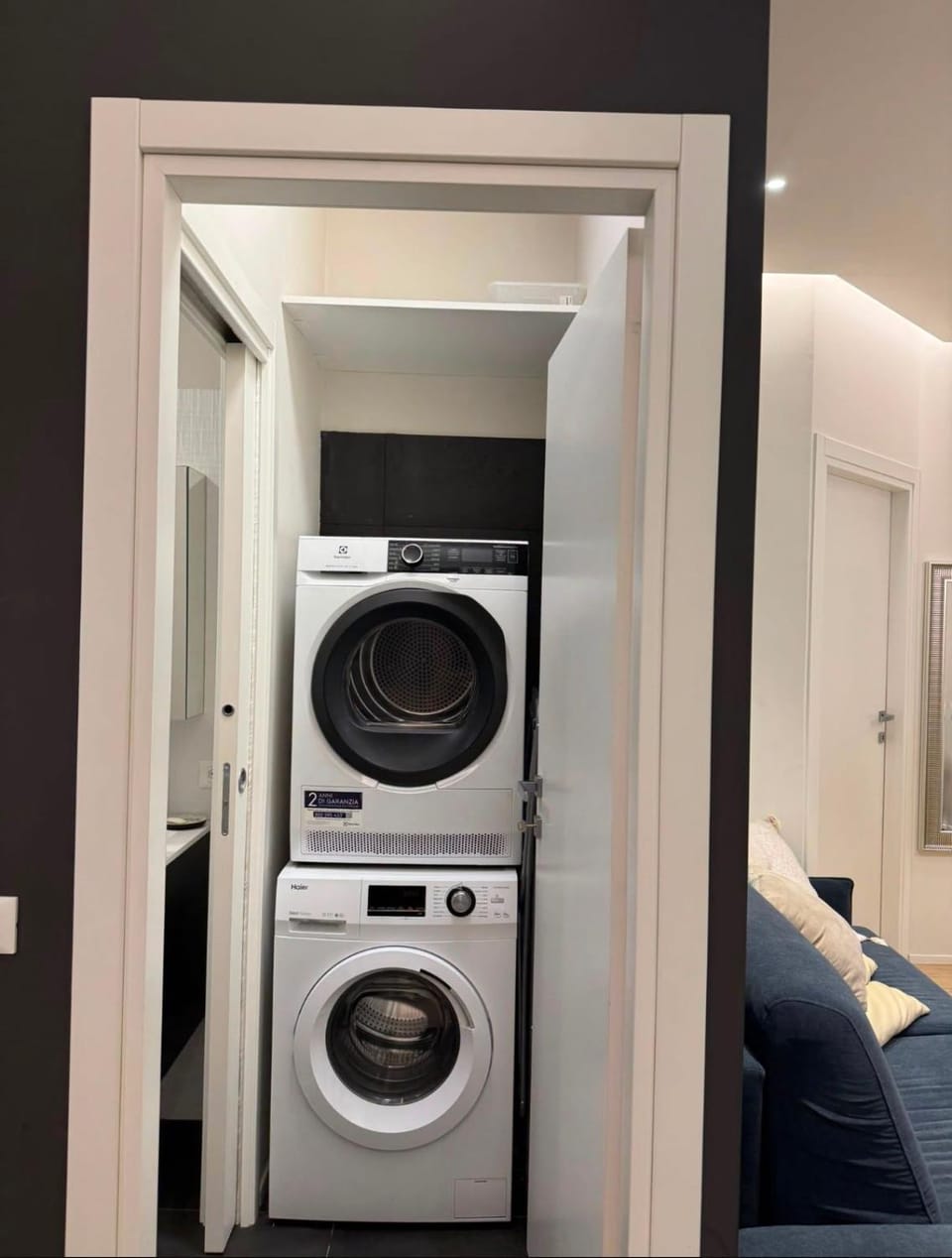 Bed, washing machine, dryer