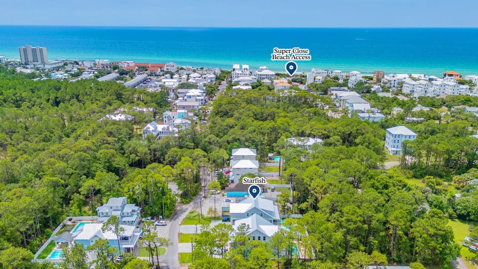 Starfish New 30A Beach Home with Pool and Golf Cart Sleeps 26! House in Seagrove Beach