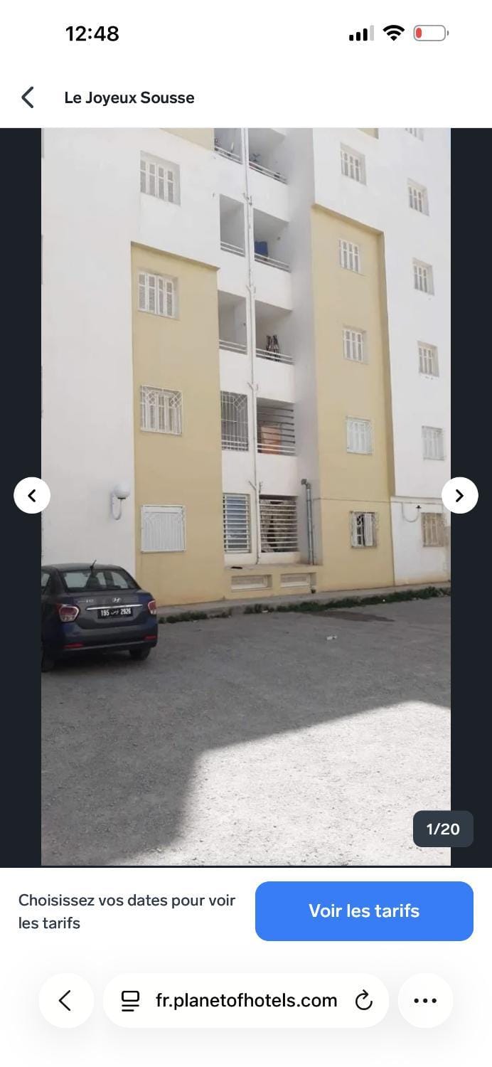 Appartement prés de la corniche Apartment in Sousse