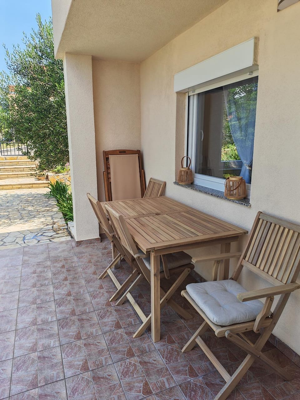 Property building, Patio, Seating area, Inner courtyard view