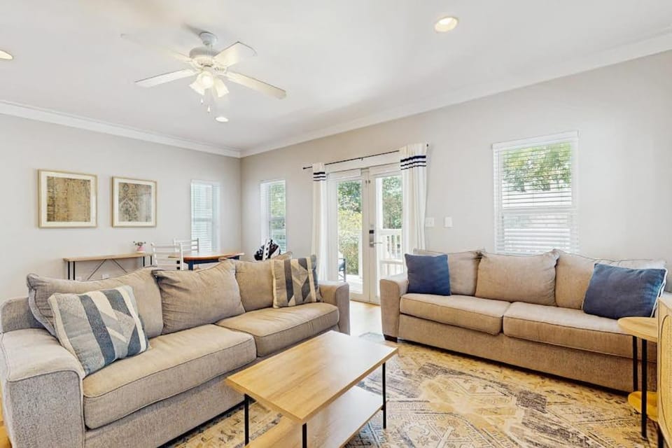 3-level home with 2 decks patio grill hot tub & pool - walk to private beach House in Seacrest