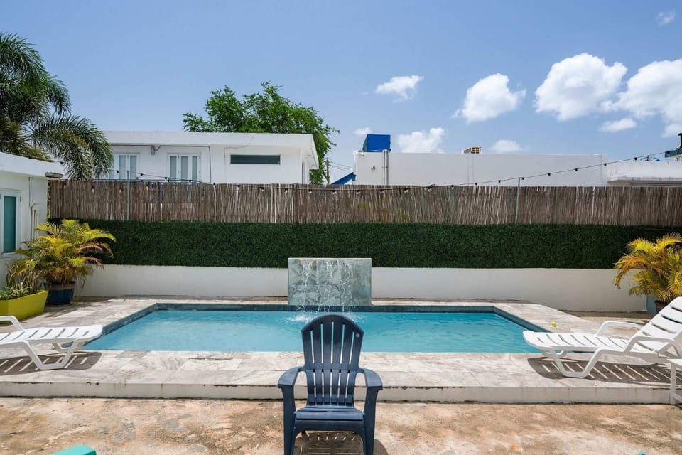 View (from property/room), Pool view, Swimming pool, sunbed