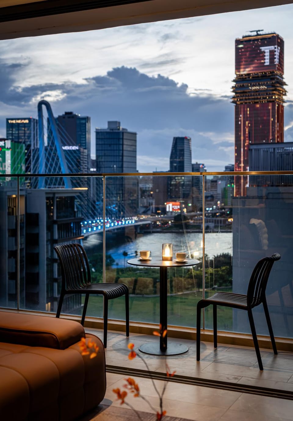 Property building, Natural landscape, View (from property/room), Seating area, City view, River view