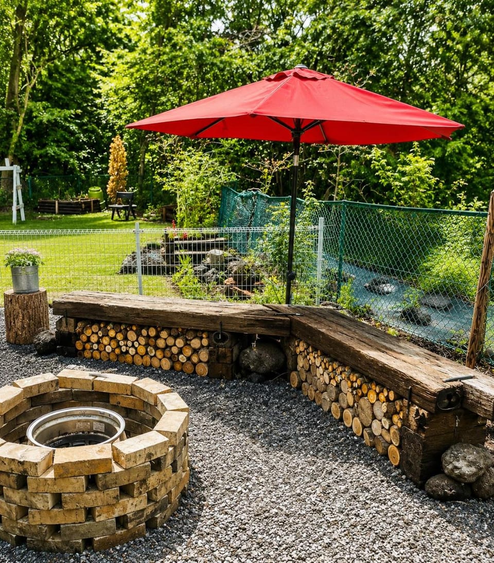 Patio, Day, Garden view