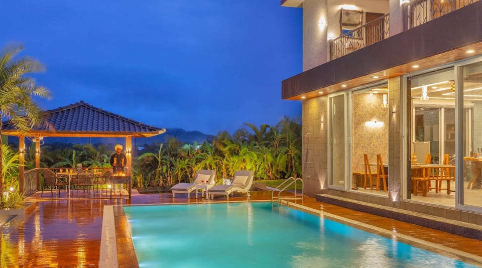 Property building, BBQ facilities, Seating area, Swimming pool, sunbed