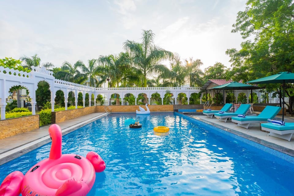 Day, Swimming pool, Swimming pool, sunbed