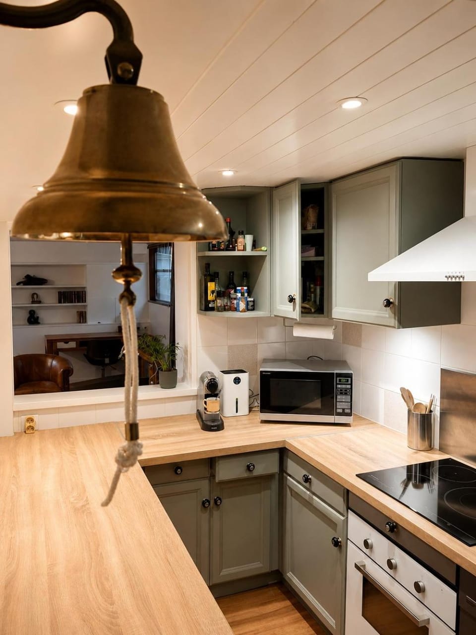 Charming houseboat at Port Van Gogh Near Paris Docked boat in Clichy