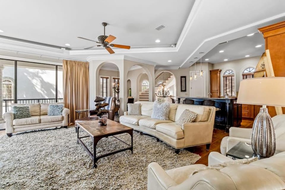 Spacious Beach Home with Pool & Balconies - Short Walk to Private Beach Access House in Miramar Beach