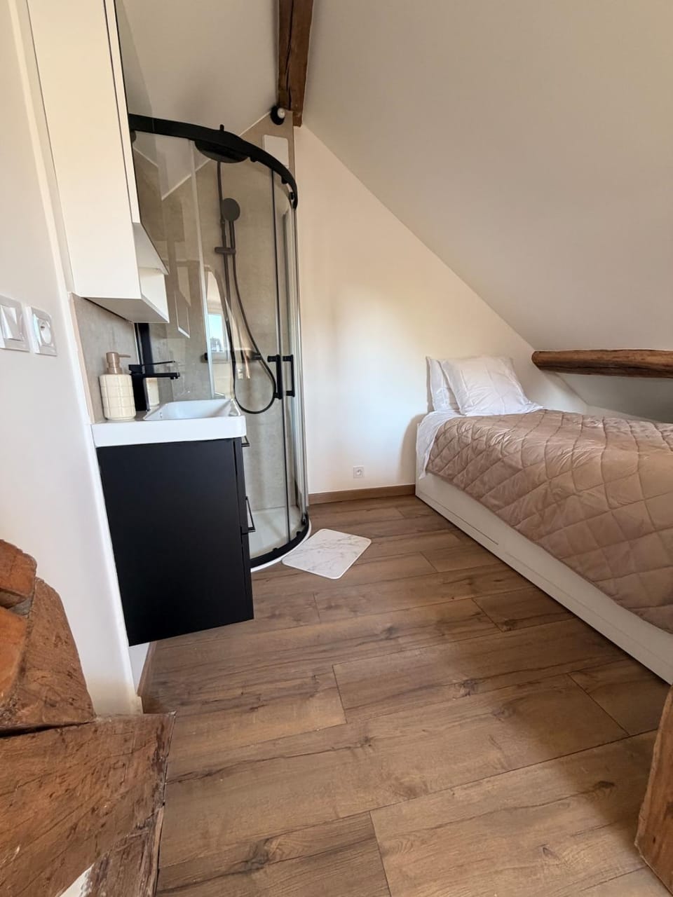 Apartment with cathedral-style living room, unique character Apartment in Île-de-France