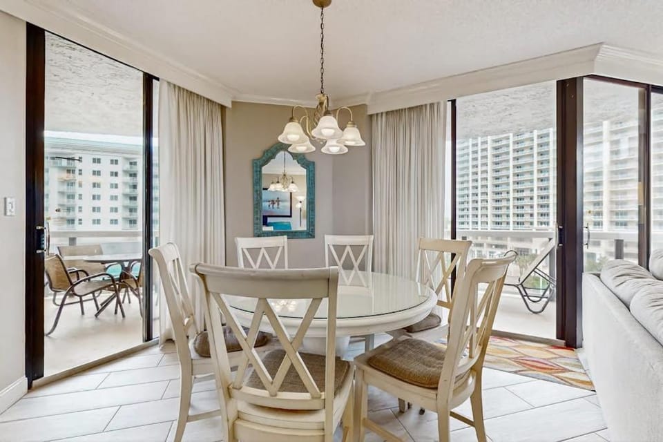 Spacious Condo with Partial Ocean Views Beach Access Pools and Hot Tub House in Miramar Beach