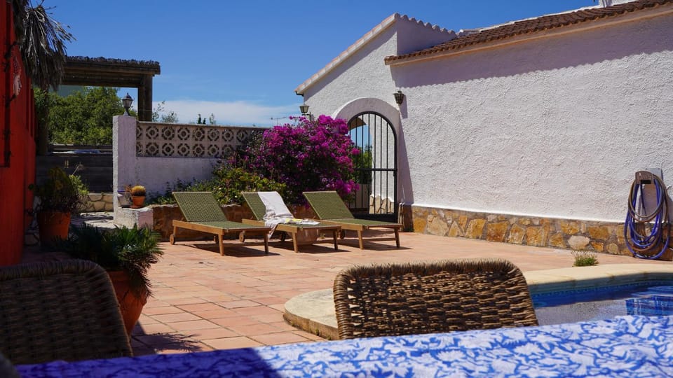 Pool view, sunbed