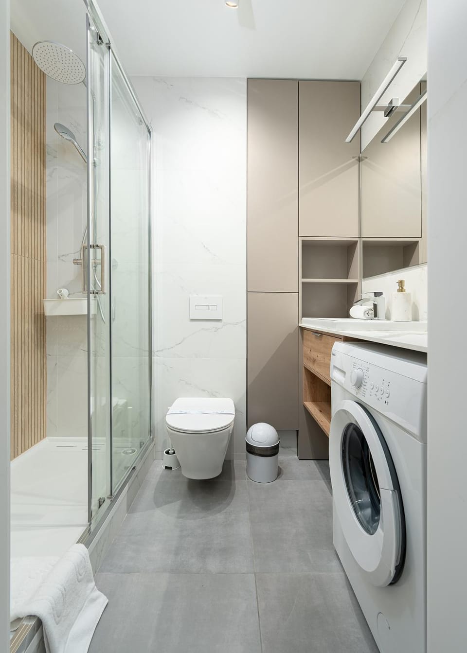 Shower, Bathroom, washing machine
