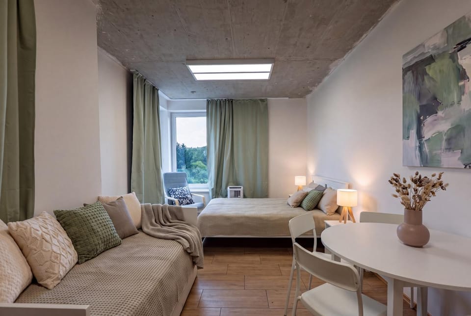 Brand new studio Penthouse #37 near center with FREE parking Apartment in Prague