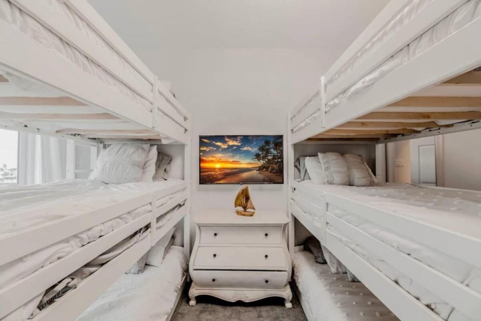 Canal Front Jamaica Beach Home with Heated Pool Bunk Room Sleeps 11 House in Jamaica Beach