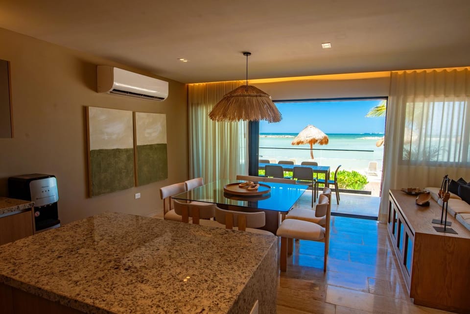 Natural landscape, Living room, Dining area, Sea view, air conditioner