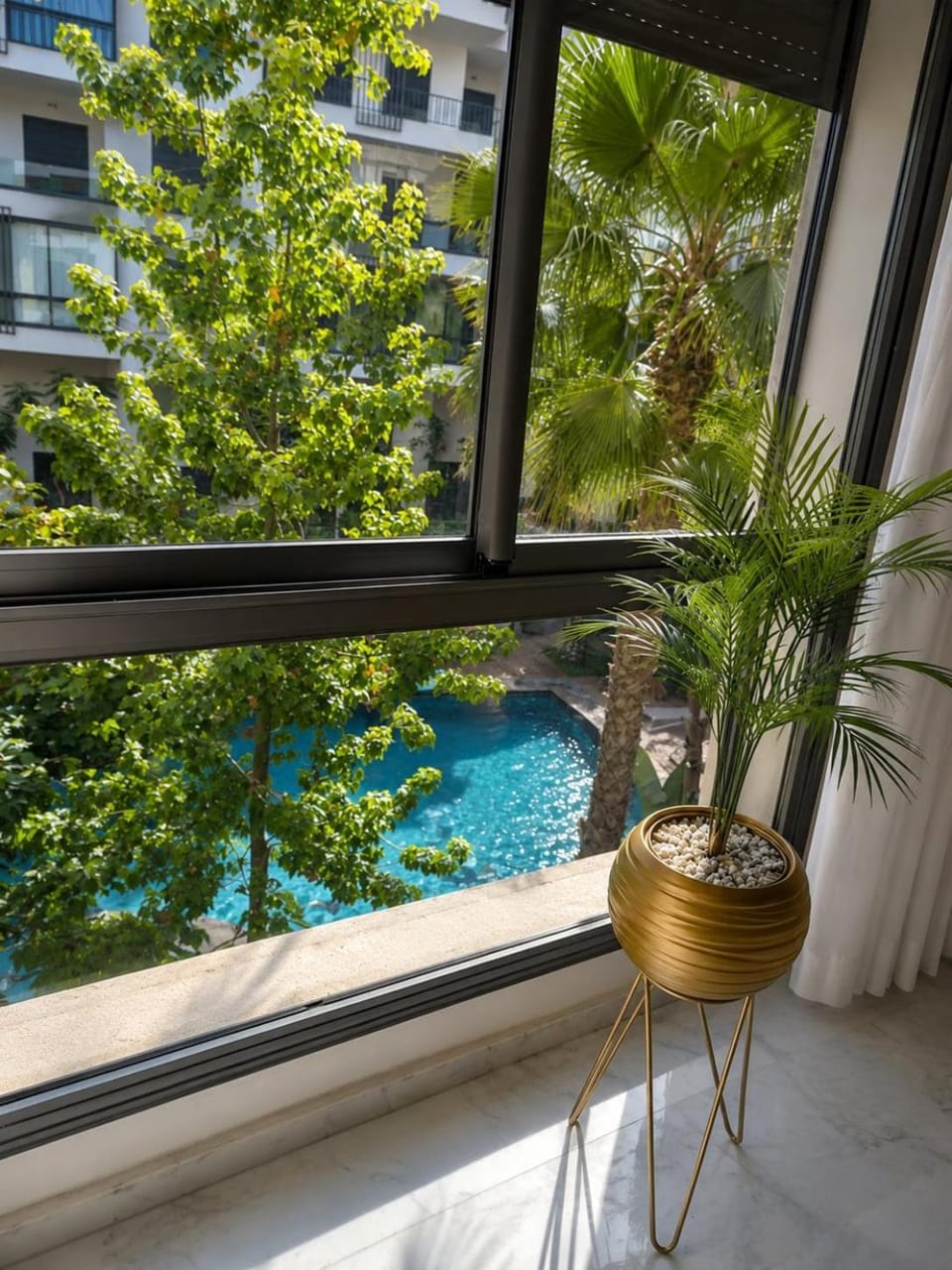 Le Jardin Secret - Pool View Elegance Apartment in Mohammedia