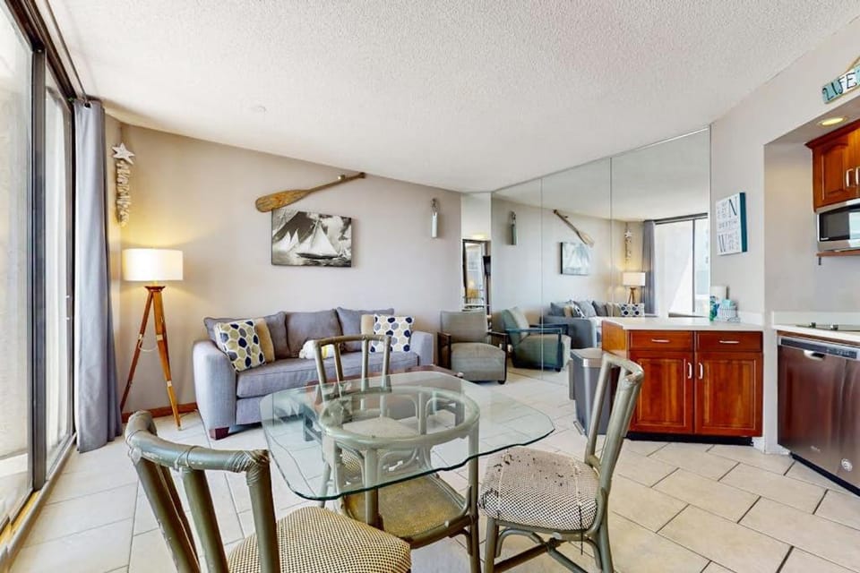 Condo in waterfront resort with balcony AC & 2 pools - walk to beach House in Miramar Beach