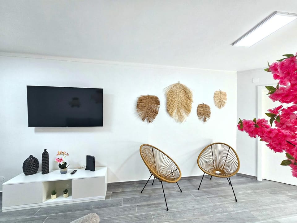 Communal lounge/ TV room, TV and multimedia, Living room, Decorative detail, internet