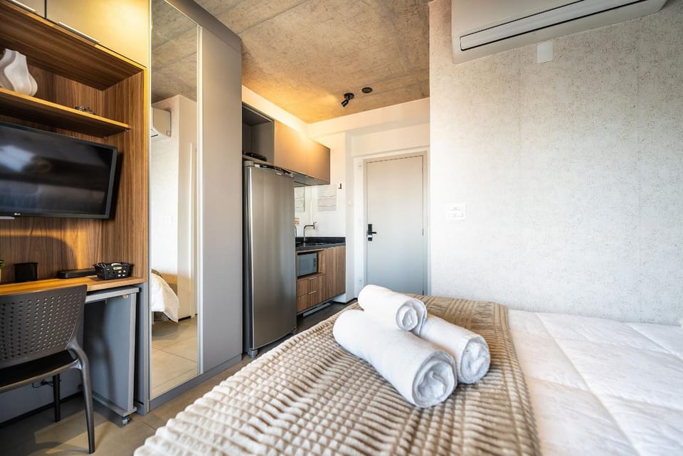 Bed, Kitchen or kitchenette, Photo of the whole room, Bedroom, towels, wardrobe