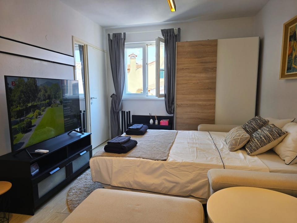Bed, TV and multimedia, Photo of the whole room, Bedroom