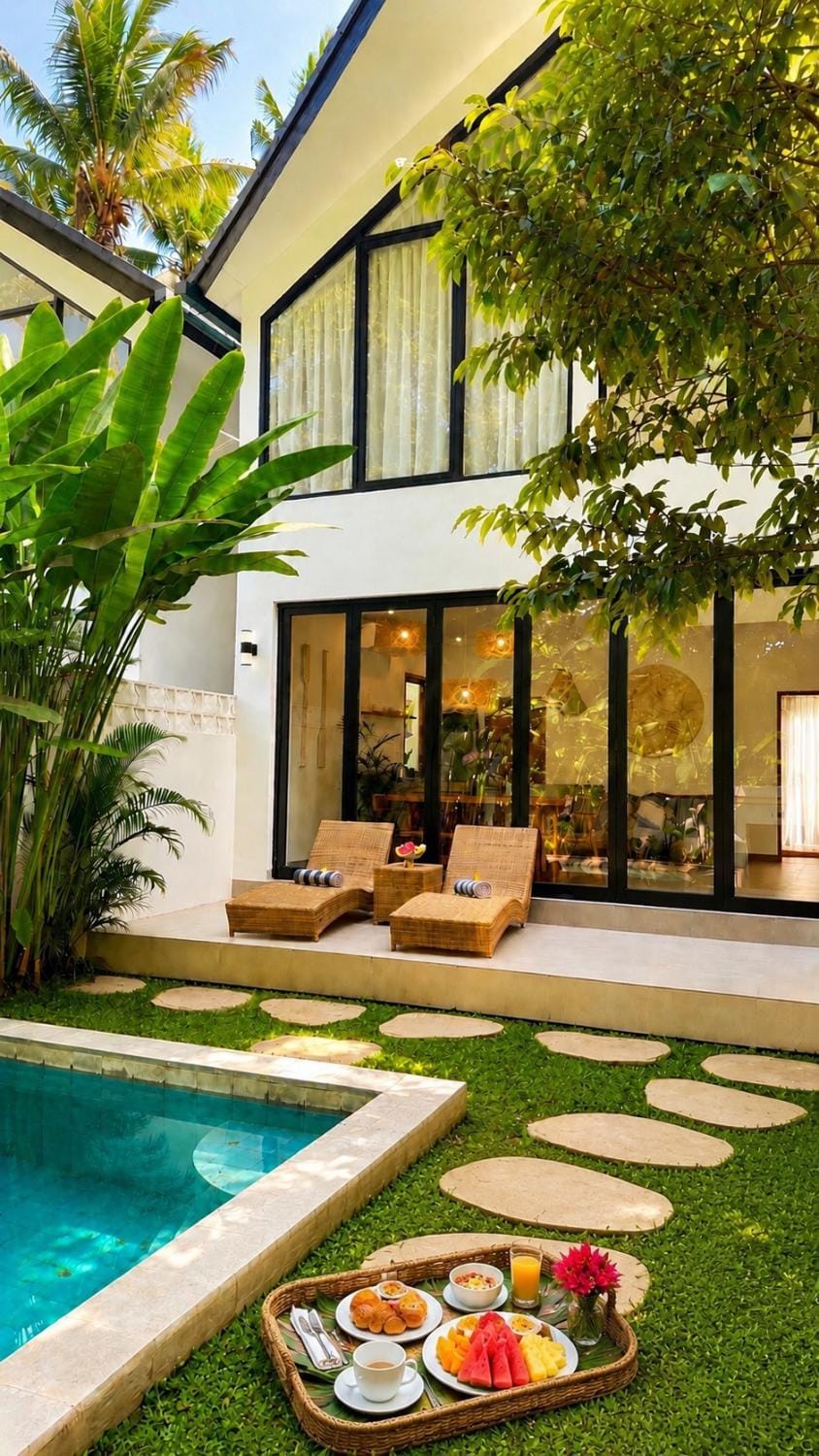 Property building, Facade/entrance, Garden, Garden view, Swimming pool, Breakfast, sunbed, sunbed