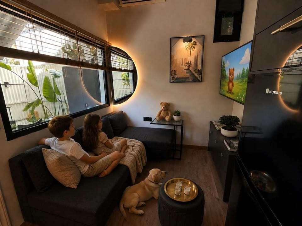 TV and multimedia, Living room, Seating area, Animals, Guests, children, Family, Family