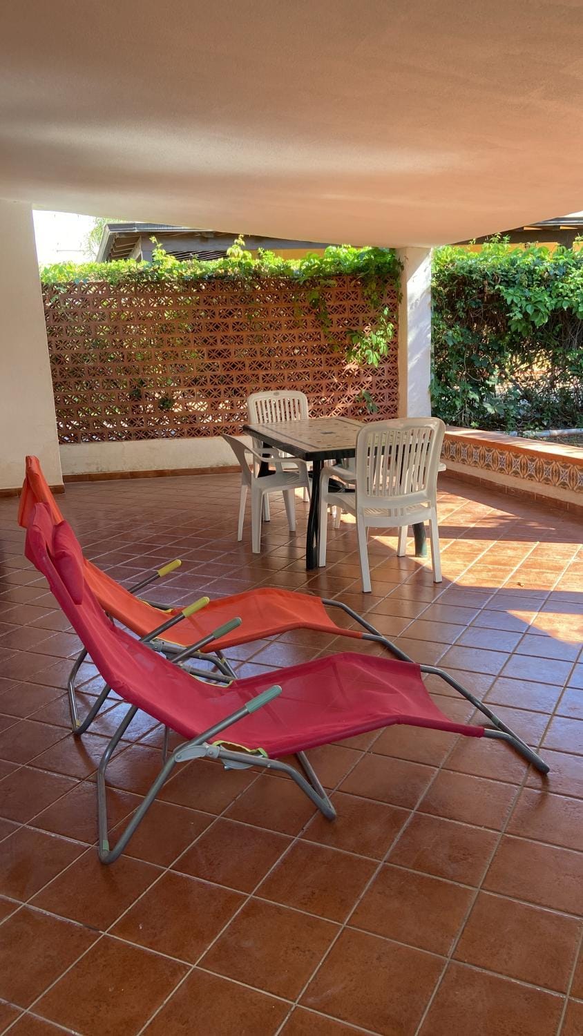 Property building, Patio, Day, View (from property/room), Balcony/Terrace, Living room, Seating area, sunbed
