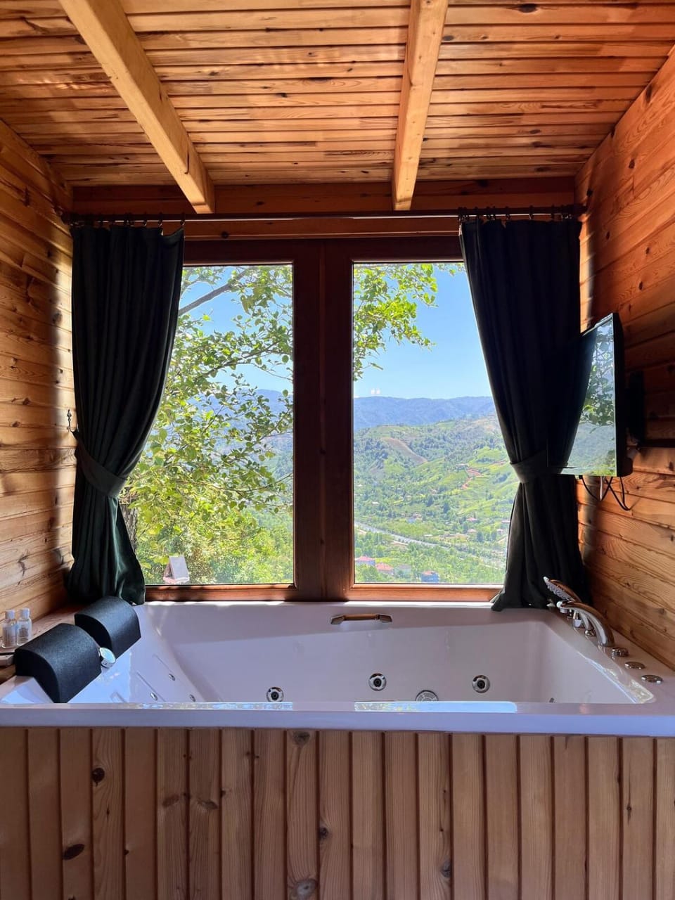 Communal lounge/ TV room, Natural landscape, Hot Tub, TV and multimedia, Evening entertainment, Mountain view