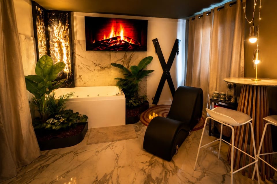 La Jungle spa privatif Ambiance Tropical Apartment in Béthune