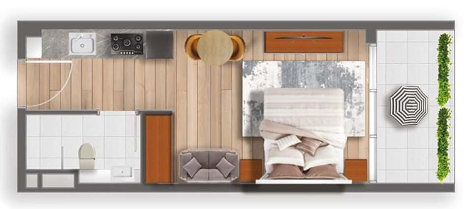 StayShort - Gorgeous Studio Apartment in Motor City Sleeps 3 with Balcony Apartment in Dubai