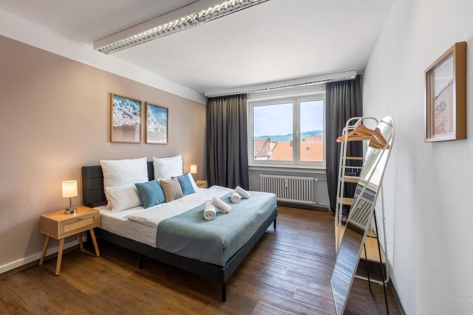 Bed, View (from property/room), Bedroom, towels