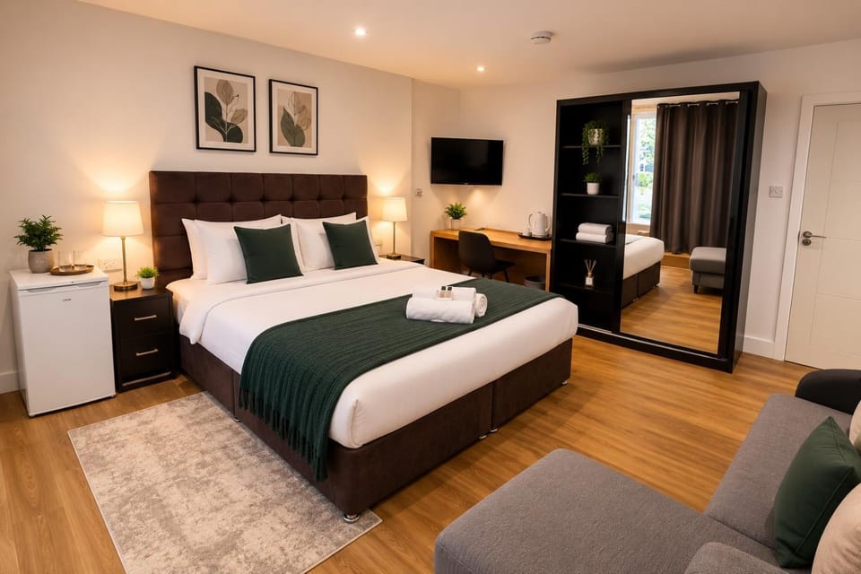 Photo of the whole room, Bedroom