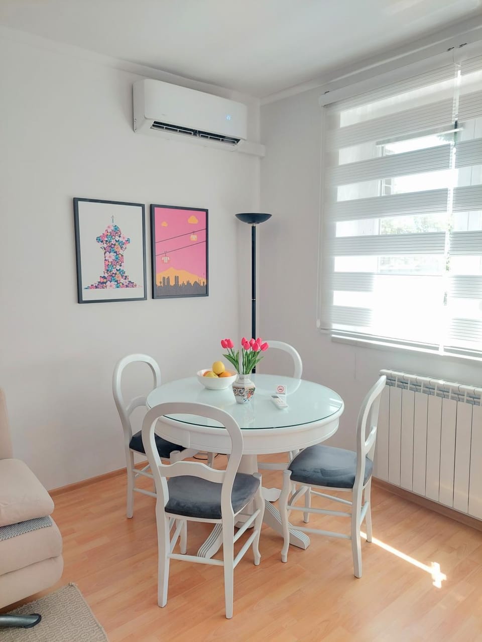 Dining area, air conditioner