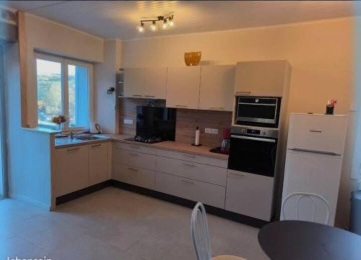 Kitchen or kitchenette, dishwasher, oven, stove, toaster, kitchen