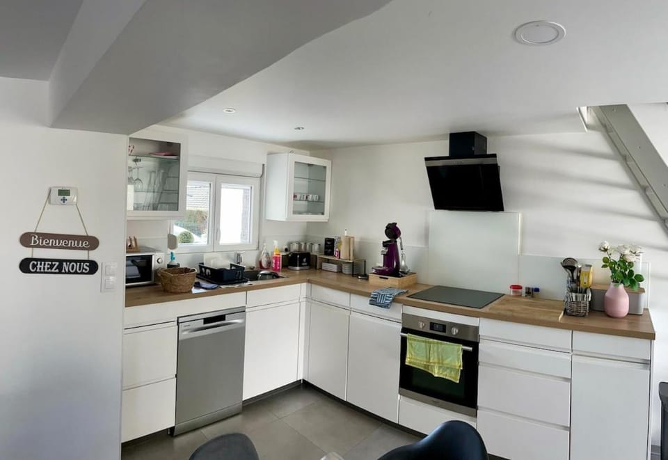 Kitchen or kitchenette, dishwasher, oven, stove, kitchen