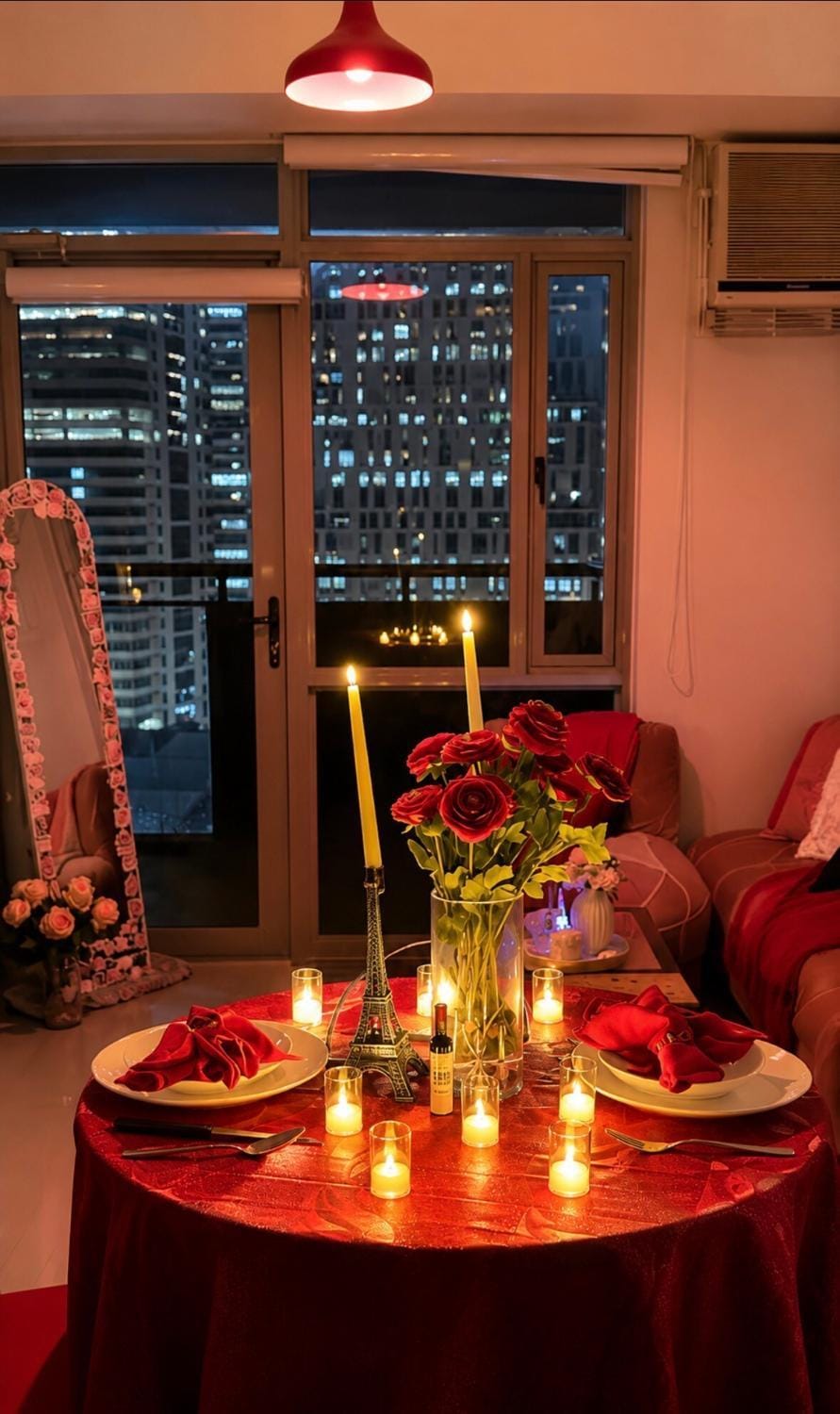 Pariseè 1br Paris inpired romantic stays in Cubao Apartment in Pasig