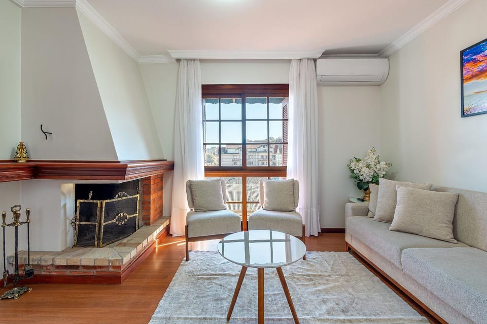 Cobertura Vip | 3 Quartos | Rua Coberta | Lareira Apartment in Gramado