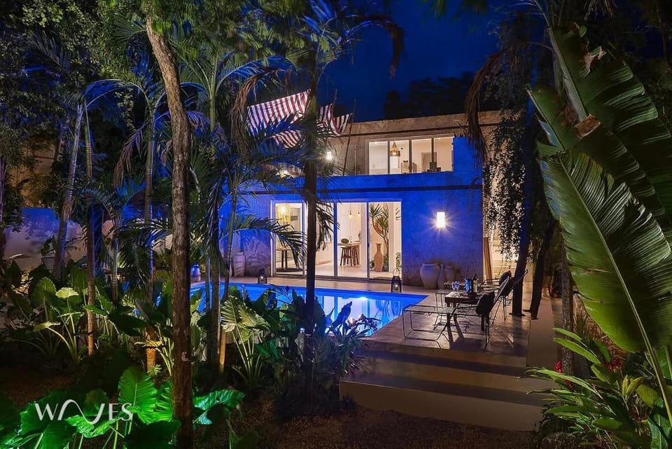 Natural landscape, Garden, Garden view, Pool view