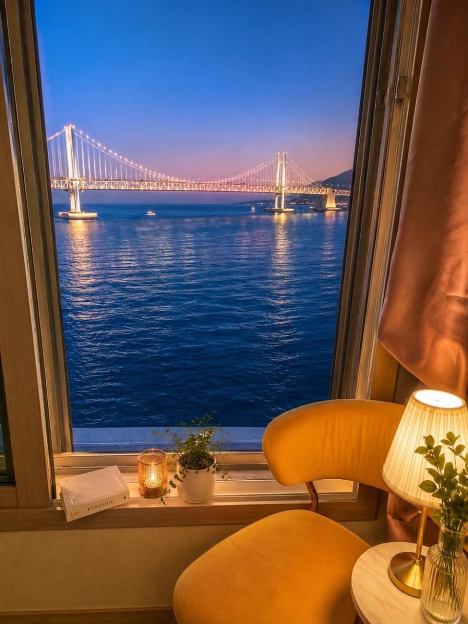 Natural landscape, View (from property/room), Living room, Sea view