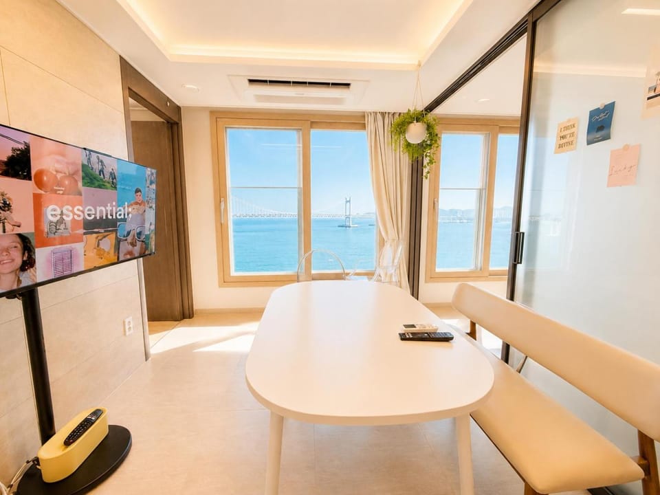 TV and multimedia, Living room, Seating area, Sea view, air conditioner