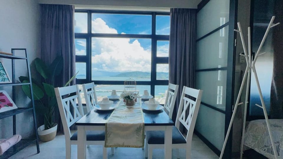 Dining area, Pool view, Sea view, Sea view