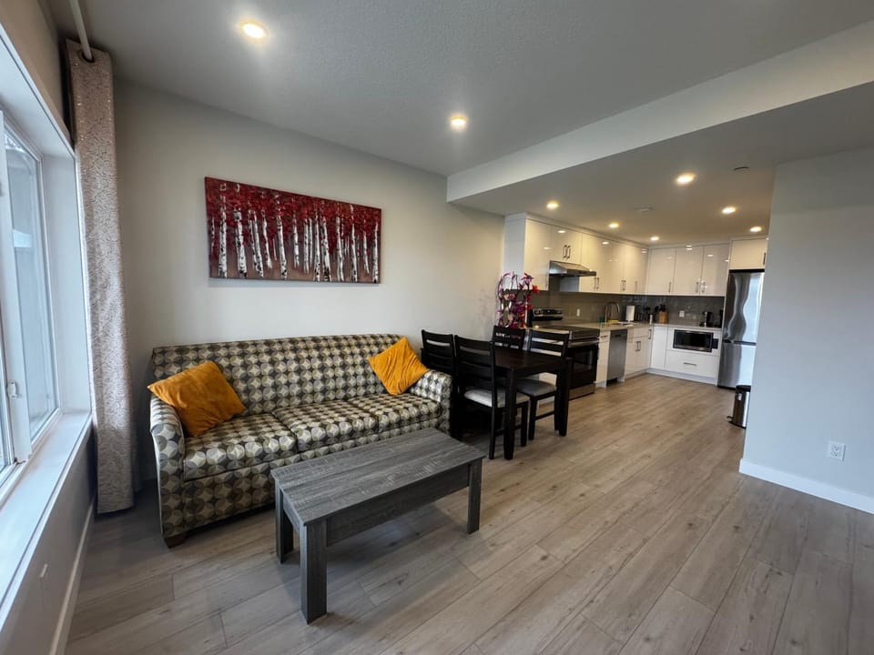 Property building, Living room, Dining area