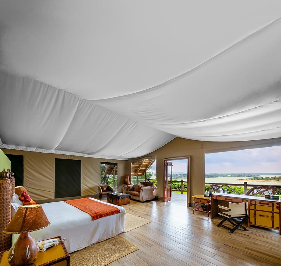 Bed, Natural landscape, View (from property/room), Photo of the whole room, Bedroom