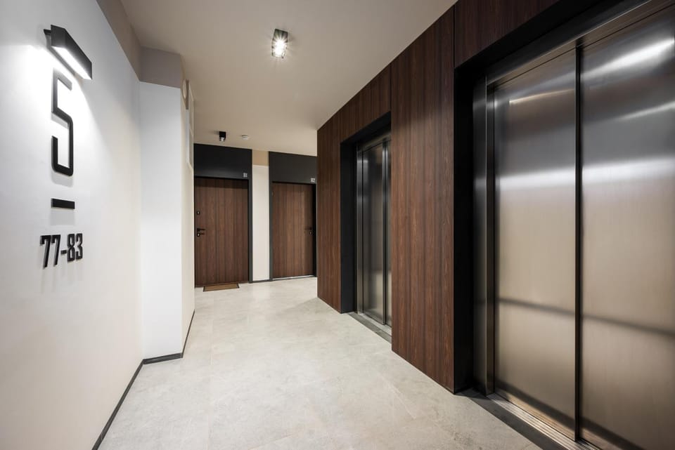 Property building, elevator
