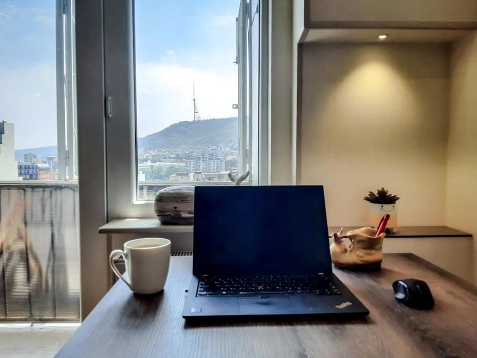 Cozy studio with view on city and Mtatsminda Apartment in Tbilisi, Georgia