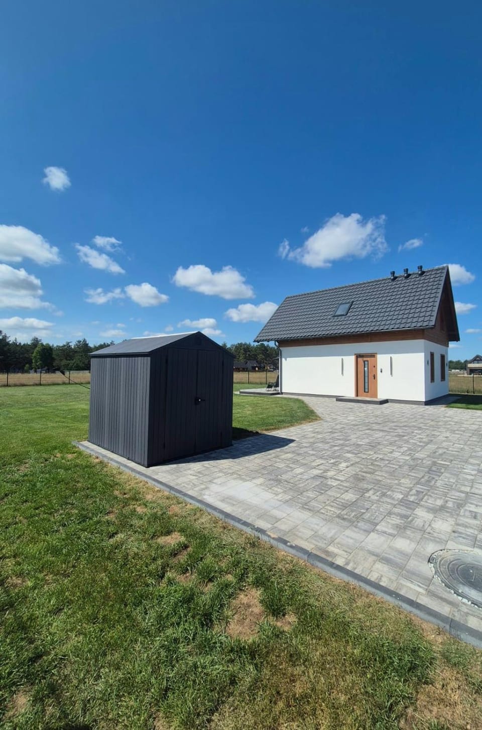 Domek letniskowy całoroczny z Balią ogrodową BORSK House in Pomeranian Voivodeship