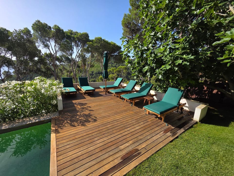Property building, Living room, Swimming pool