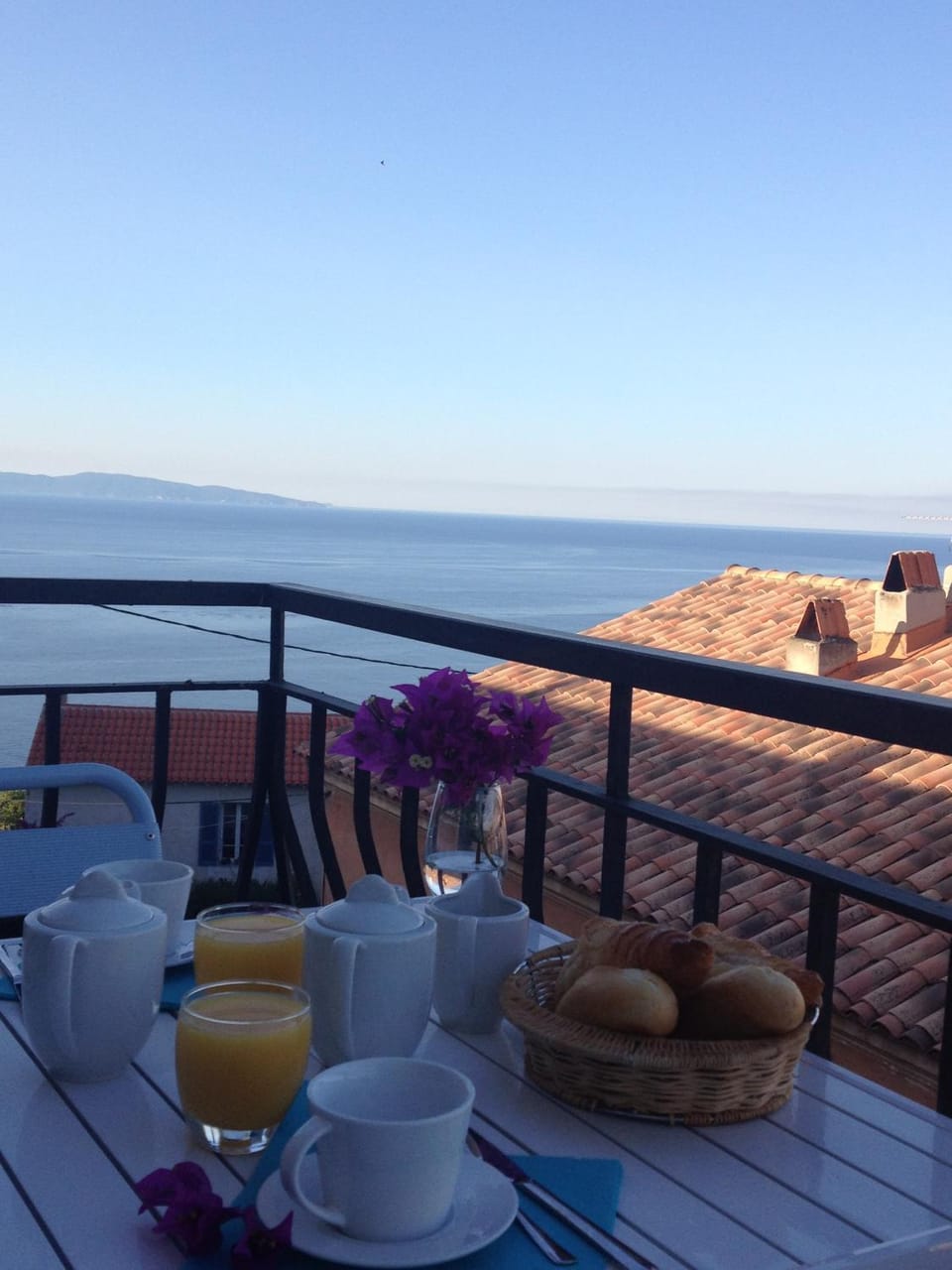 Day, Balcony/Terrace, Food and drinks, Sea view, Breakfast, Continental breakfast